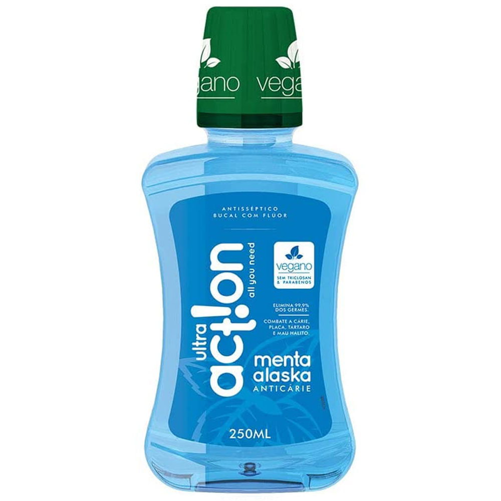 Encontraproduto.com.br - Antisséptico Bucal Com Flúor Ultra Action Menta Alaska Anticárie