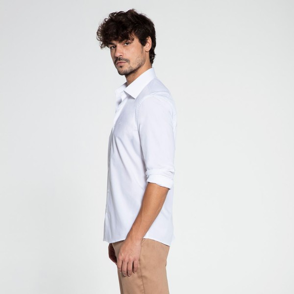 Encontraproduto.com.br - Camisa Manga Longa Docthos Slim Tricoline Liso