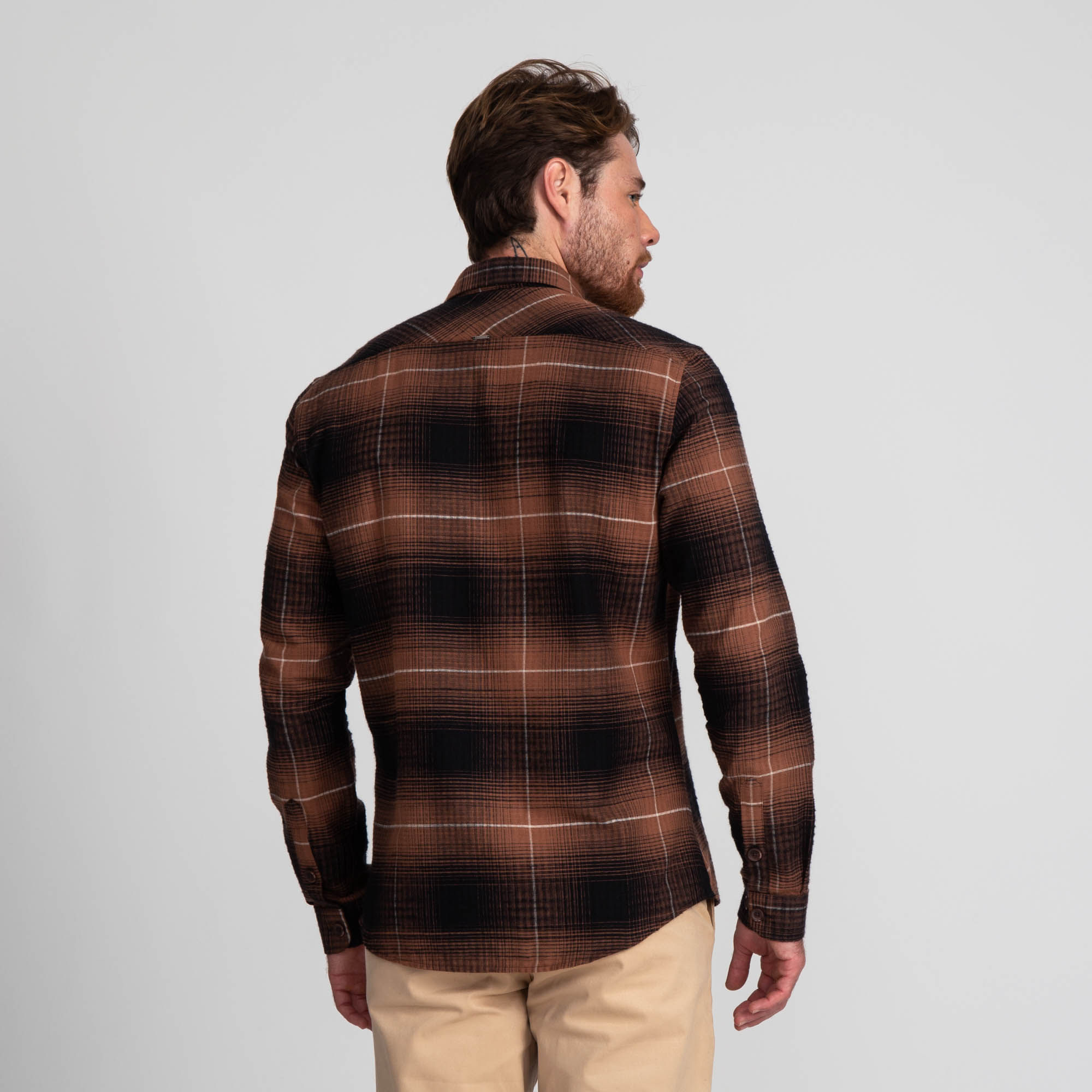 Encontraproduto.com.br - Camisa Manga Longa Docthos Slim Flanela Com Bolsos