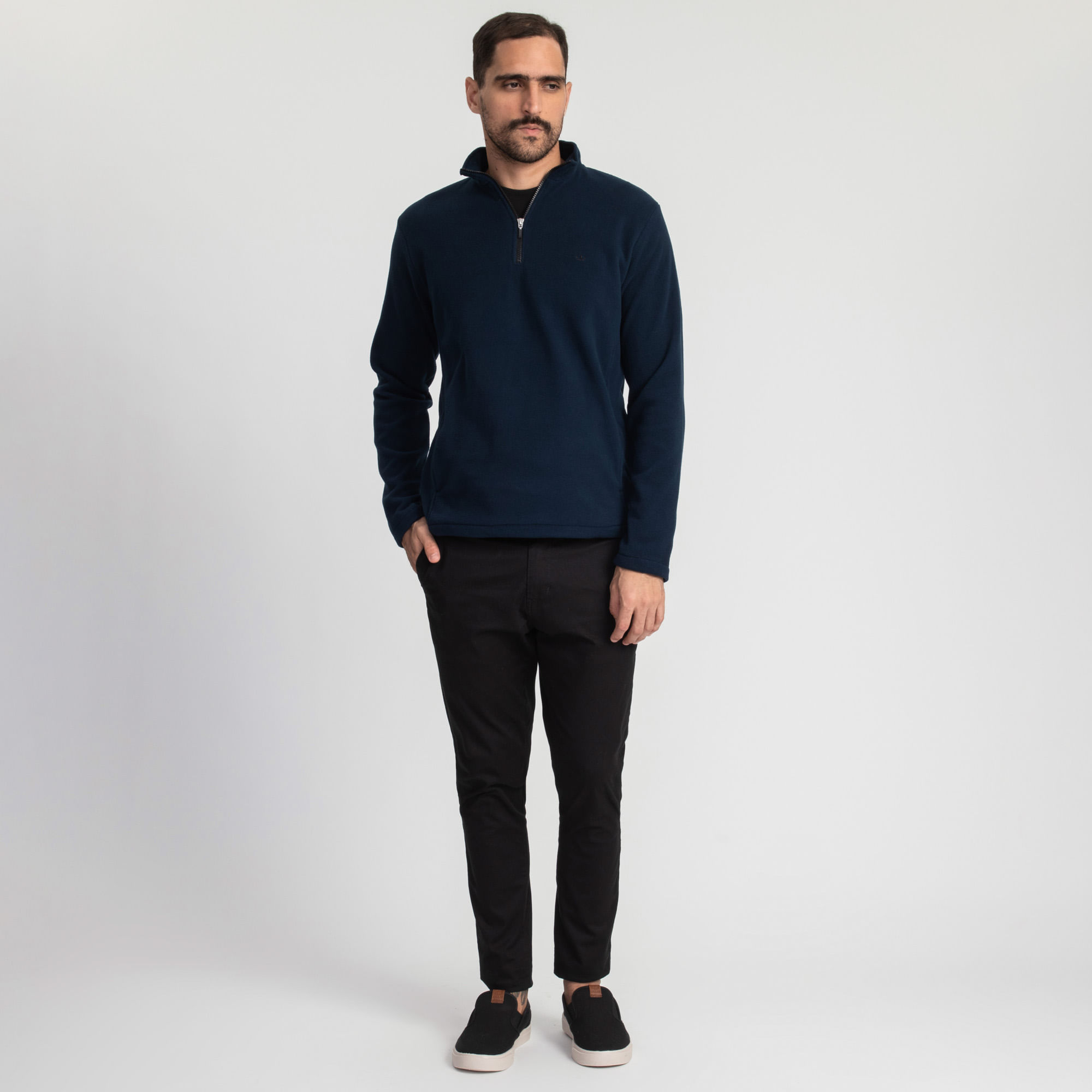 Encontraproduto.com.br - Blusao Docthos Slim Com Ziper