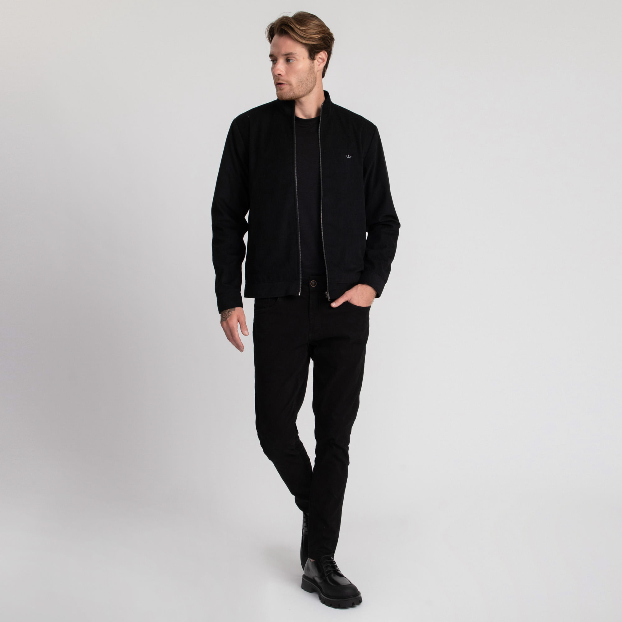Encontraproduto.com.br - Jaqueta Docthos Slim Meio Forro Veludo Canais