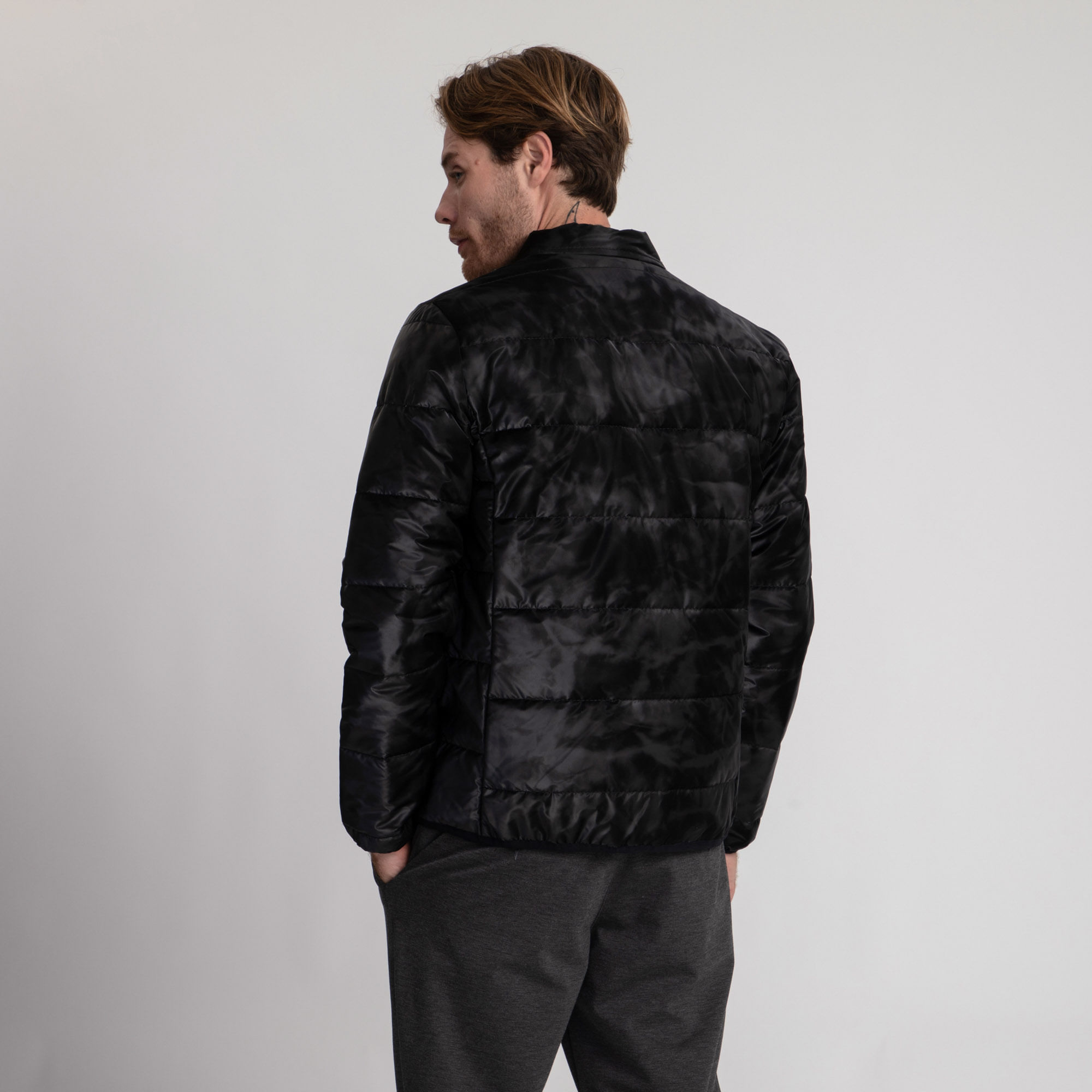 Encontraproduto.com.br - Jaqueta Docthos Slim Puffer Com Brilho