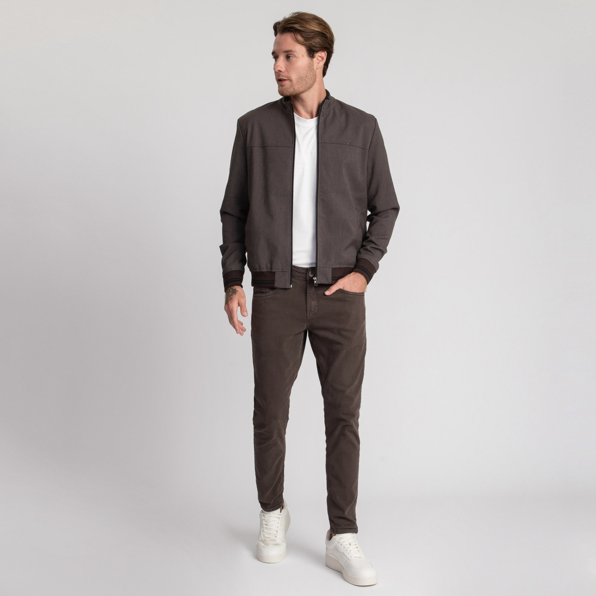 Encontraproduto.com.br - Jaqueta Docthos Slim Sarjada