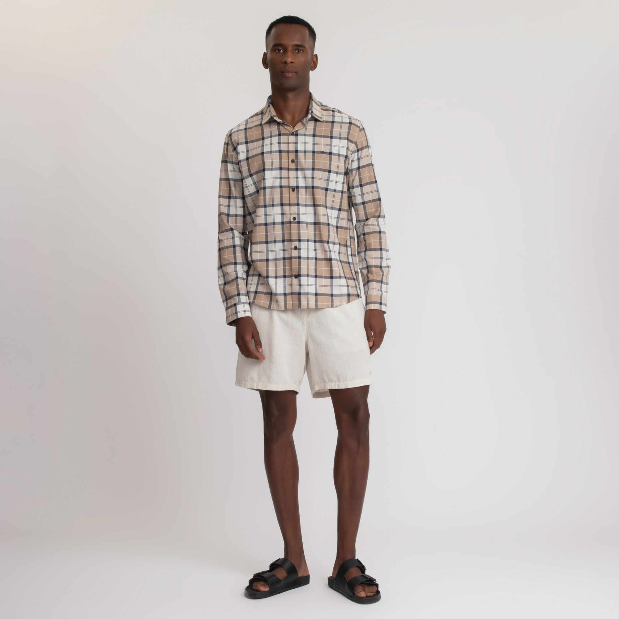 Encontraproduto.com.br - Camisa Manga Longa Docthos Relaxed Fit Xadrez Exclusivo