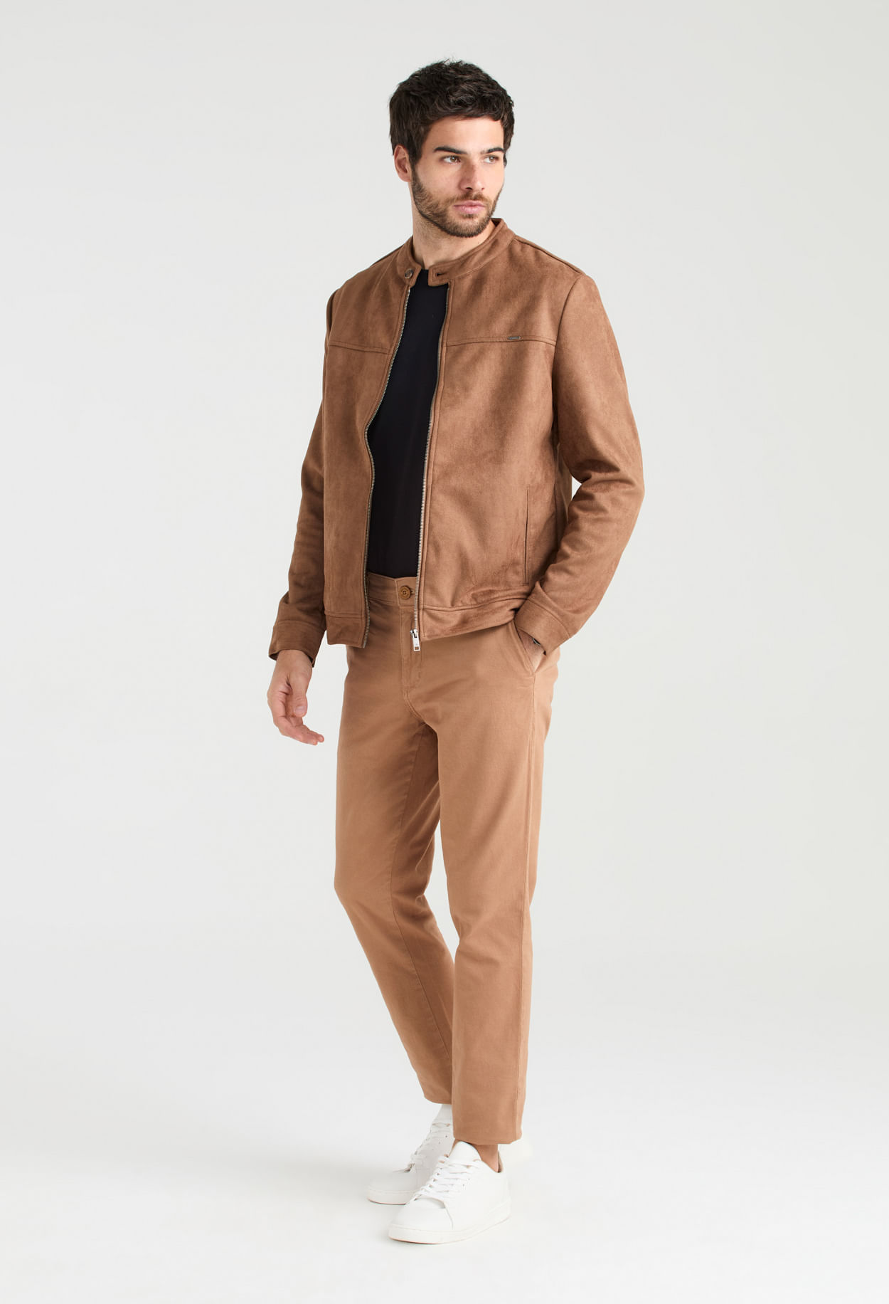 Encontraproduto.com.br - Jaqueta Docthos Slim Suede