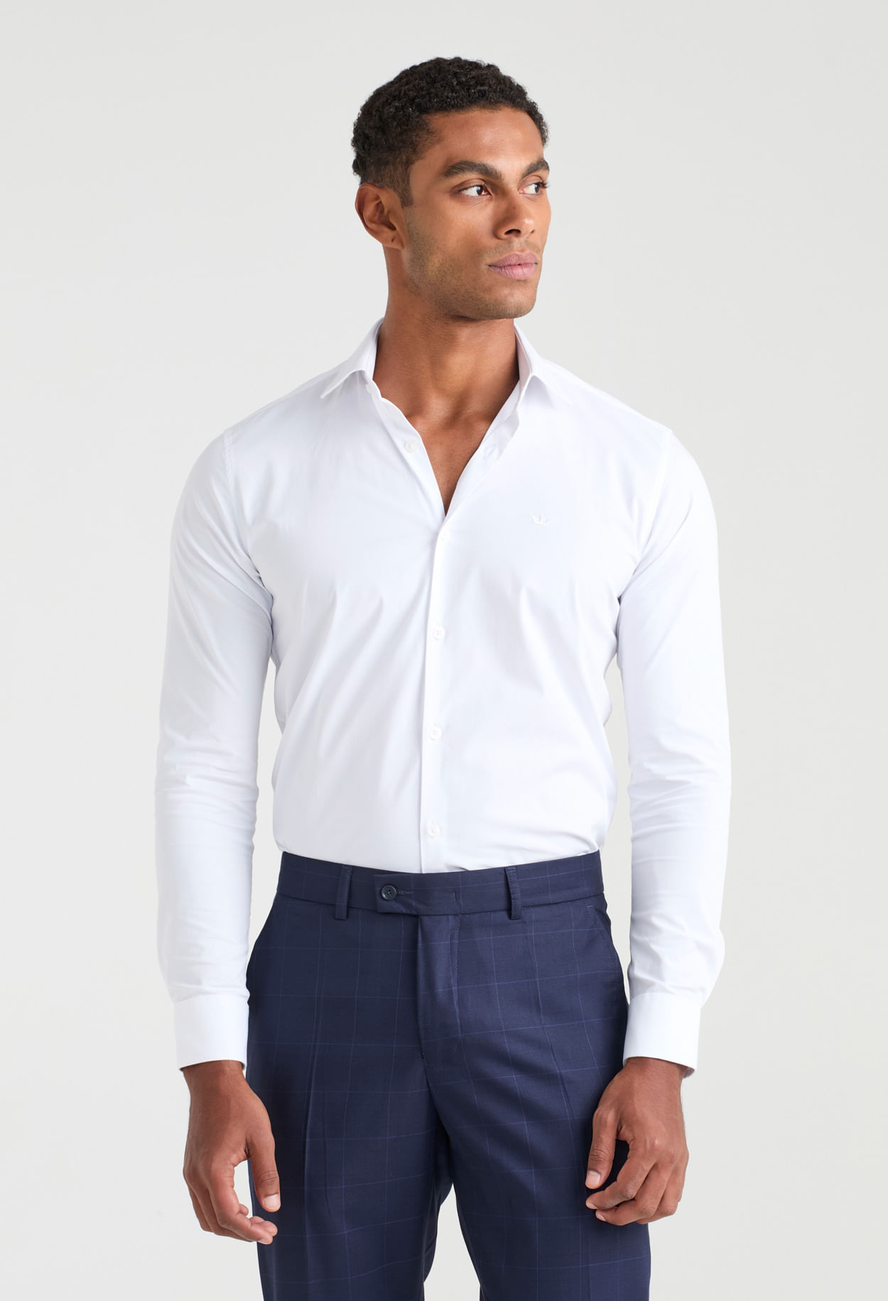 Encontraproduto.com.br - Camisa Docthos Tailor Fit Manga Longa Tricoline com Elastano
