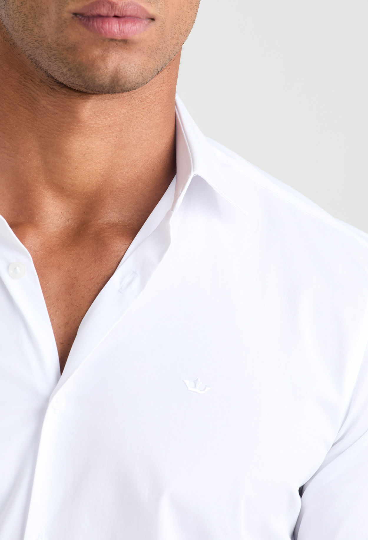 Encontraproduto.com.br - Camisa Docthos Tailor Fit Manga Longa Tricoline com Elastano
