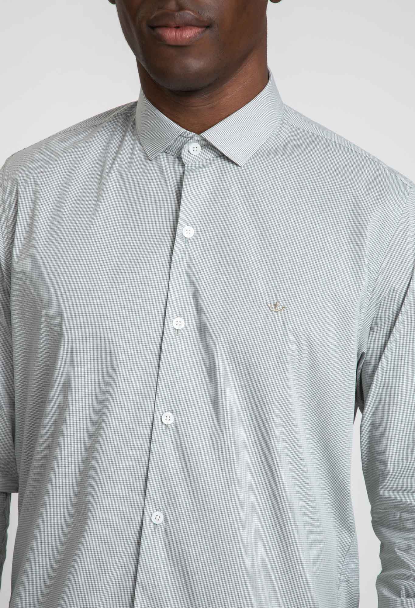 Encontraproduto.com.br - Camisa Docthos Slim Manga Longa Micro Xadrez