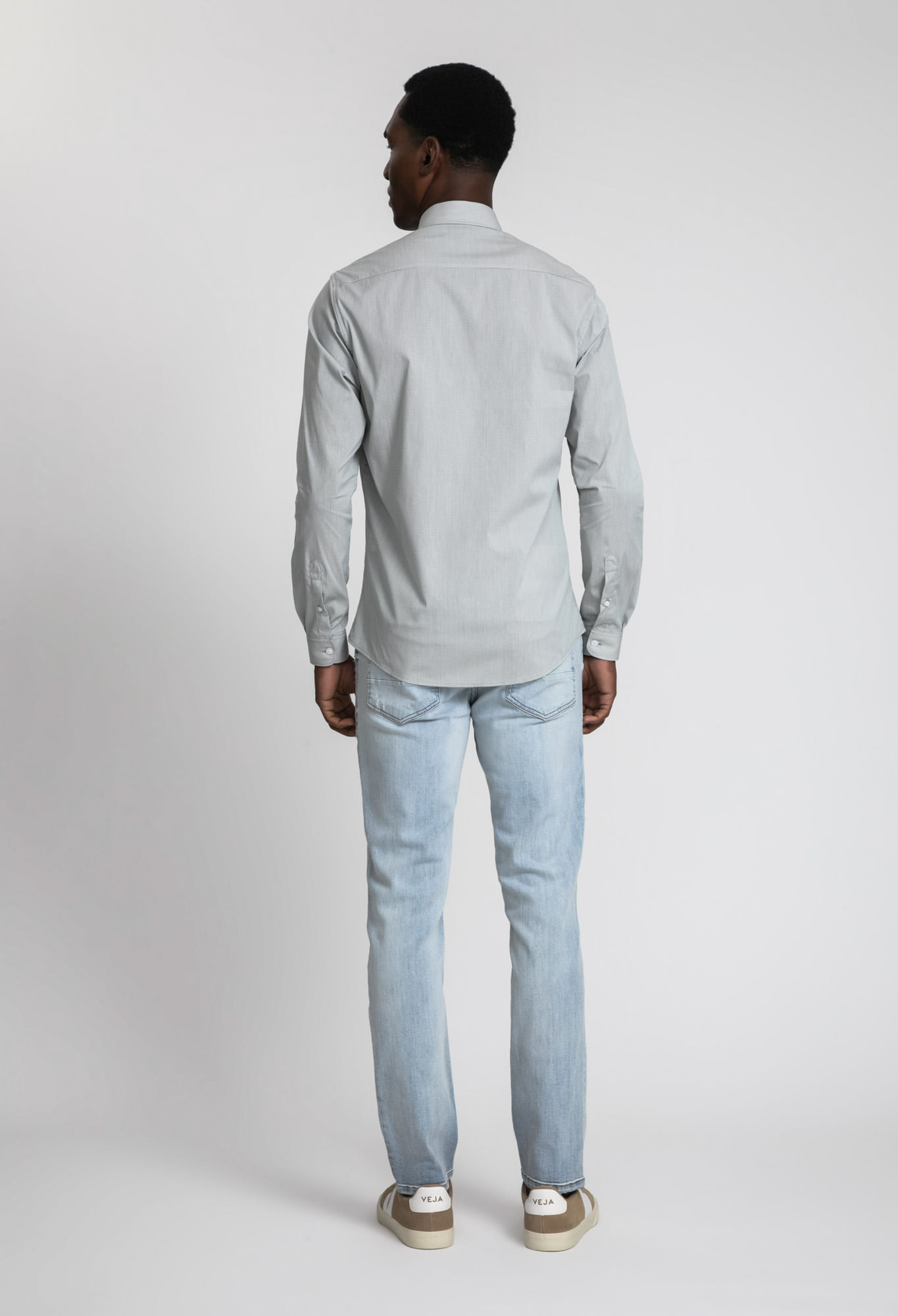Encontraproduto.com.br - Camisa Docthos Slim Manga Longa Micro Xadrez