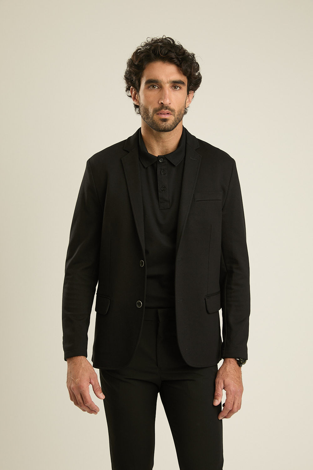 Encontraproduto.com.br - Blazer Docthos Slim sem Forro em Suedine