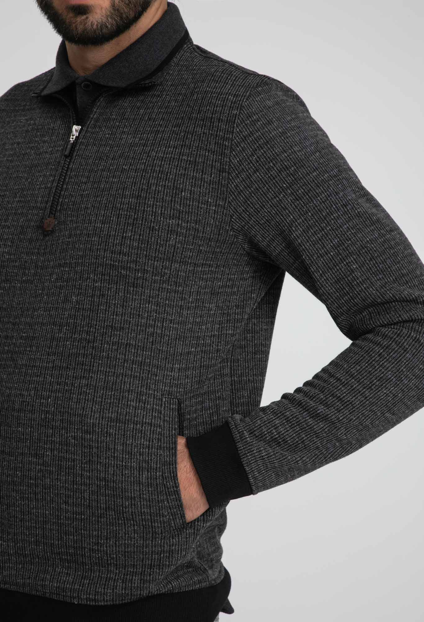 Encontraproduto.com.br - Blusão Docthos Slim Moletom Fleece com Ziper