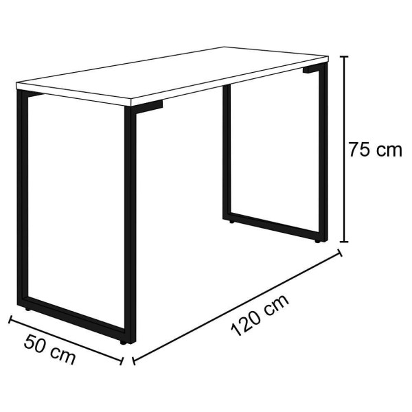 Encontraproduto.com.br - Mesa para Computador Escrivaninha Porto 120cm Preto