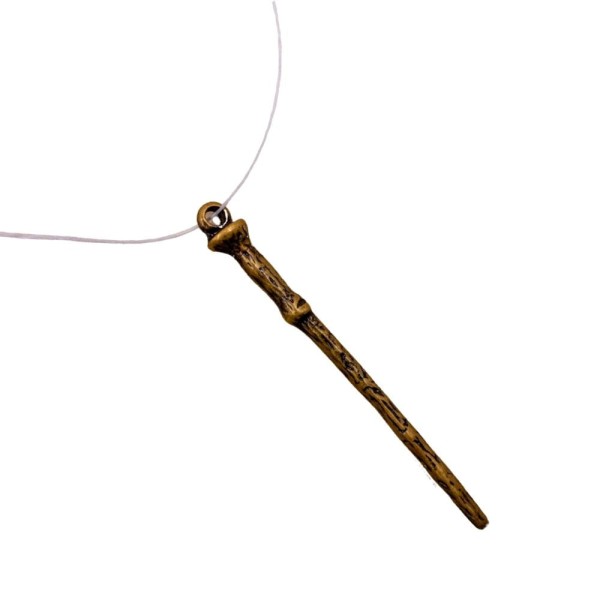 Encontraproduto.com.br - PINGENTE VARINHA HARRY POTTER 71MM EM ZAMAC COM 02 PEÇAS