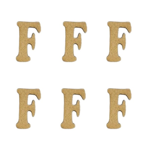 Kit Com 6 Letras (2cm) - Cru F