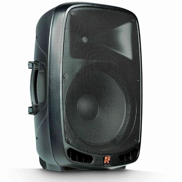 Encontraproduto.com.br - Caixa de Som Acústica Staner Ativa Bi-Amplificada Com Pedestal Preta - PS1501