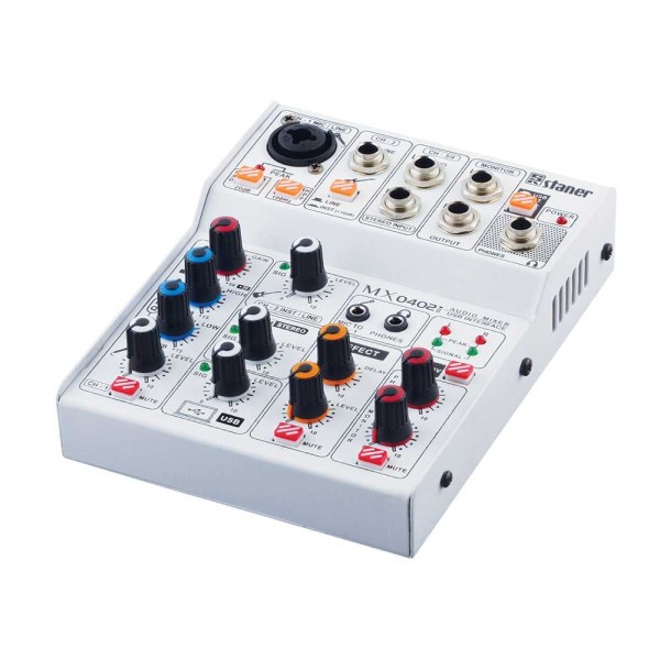 Mesa de Som Com Interface de Áudio USB MX-0402I - Staner