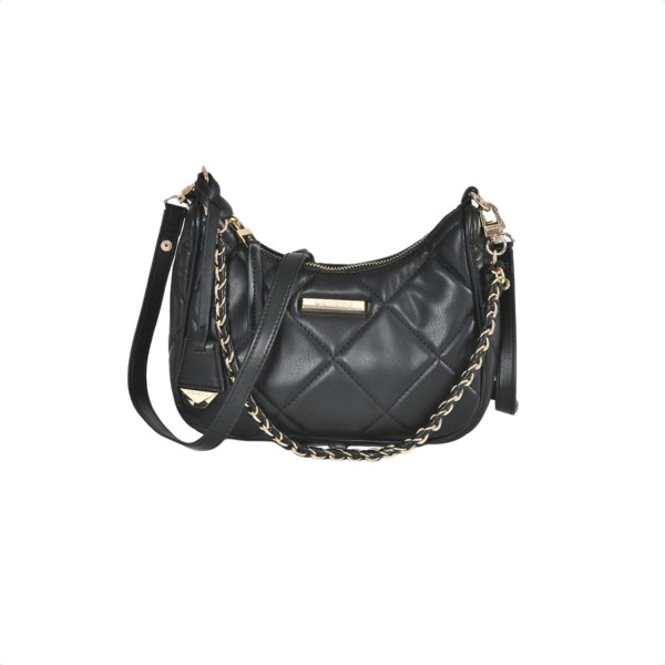 Bolsa Média Feminina De Ombro Via Marte Preta