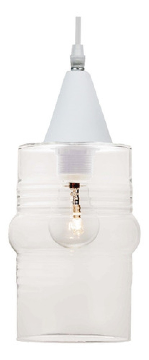 Encontraproduto.com.br - Lustre Pendente Taschibra Ali Liso E27 Transparente Bivolt Prata