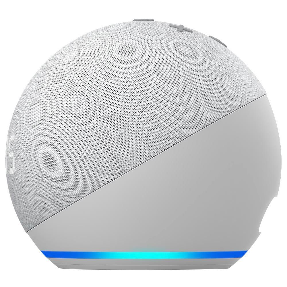 Encontraproduto.com.br - Caixa De Som Amazon Echo Dot 5 Geração - Alexa - Relógio - Bluetooth - Branco