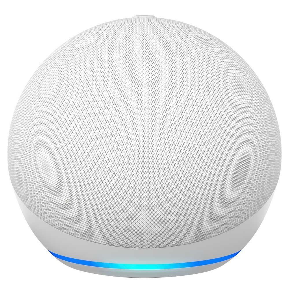 Encontraproduto.com.br - Caixa De Som Amazon Echo Dot 5° Geração - Cor Branca - Com Alexa E Bluetooth