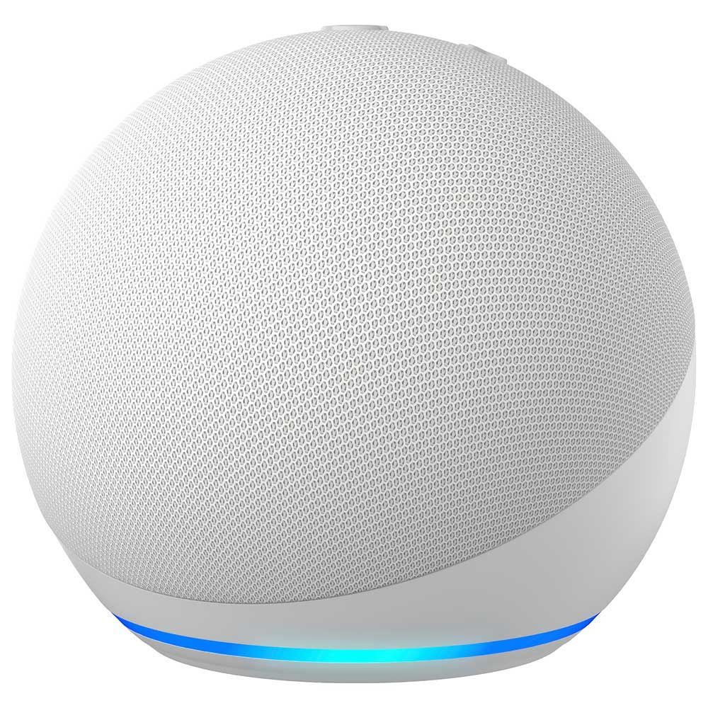 Encontraproduto.com.br - Caixa De Som Amazon Echo Dot 5° Geração - Cor Branca - Com Alexa E Bluetooth