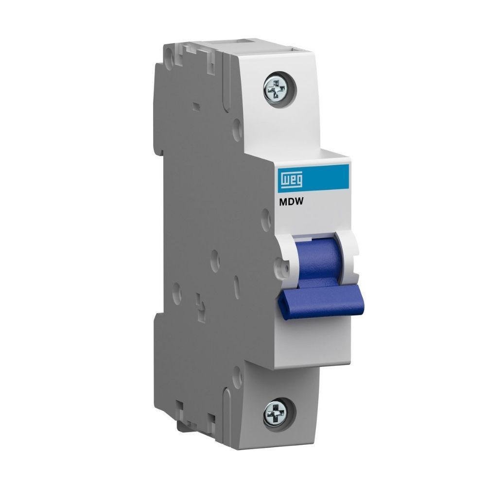 Encontraproduto.com.br - Disjuntor Unipolar Din MDW-C 10A Branco  Weg