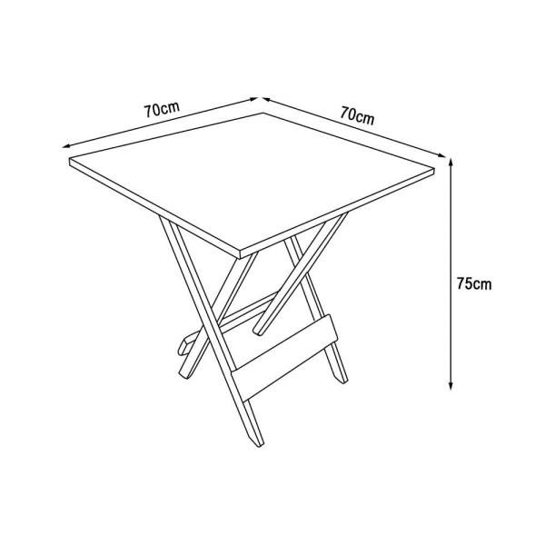 Encontraproduto.com.br - Jogo De Mesa Dobrável 1,20X70 E Mesa Aparador Em Madeira Maciça Com 4 Cadeiras - Preto - Preto