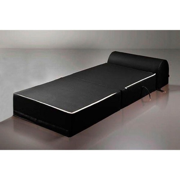 Encontraproduto.com.br - Sofá Cama Solteiro New Extra Courano Preto - Paropas
