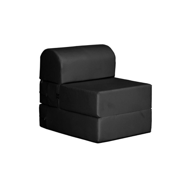 Encontraproduto.com.br - Sofá Cama Solteiro New Extra Courano Preto - Paropas