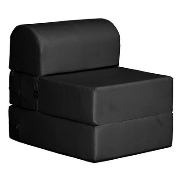 Encontraproduto.com.br - Sofá Cama Solteiro New Extra Courano Preto - Paropas