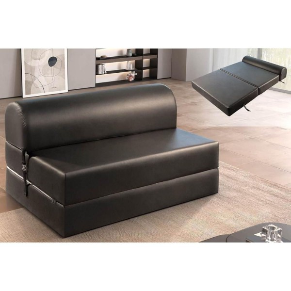 Encontraproduto.com.br - Sofá Cama Solteiro New Extra Suede Marrom - Paropas