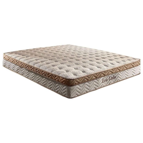 Encontraproduto.com.br - Cama Box King: Colchão Molas Ensacadas Paropas Masterpocket Eco Linho + Base Clean(193X203)