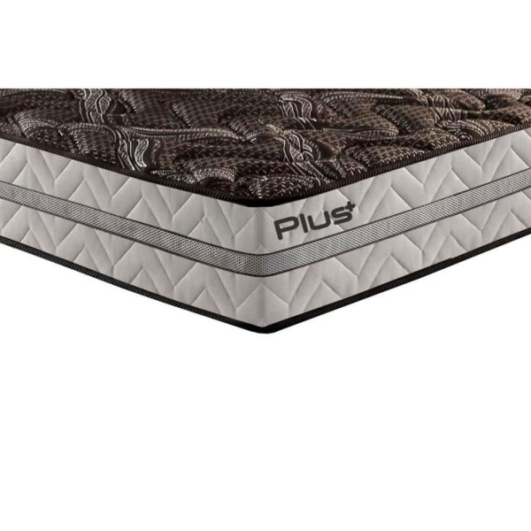 Encontraproduto.com.br - Conjunto Box Casal: Colchão Espuma Paropas D33 Pasquale Plus + Base CRC Suede Clean(138x188)