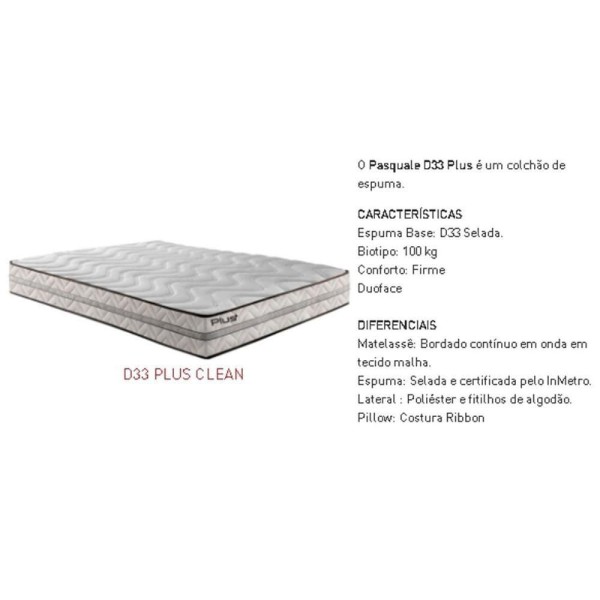 Encontraproduto.com.br - Cama Box Queen: Colchão Espuma D33 Paropas Pasquale Plus + Base Crc Rústico Clean(158X198)