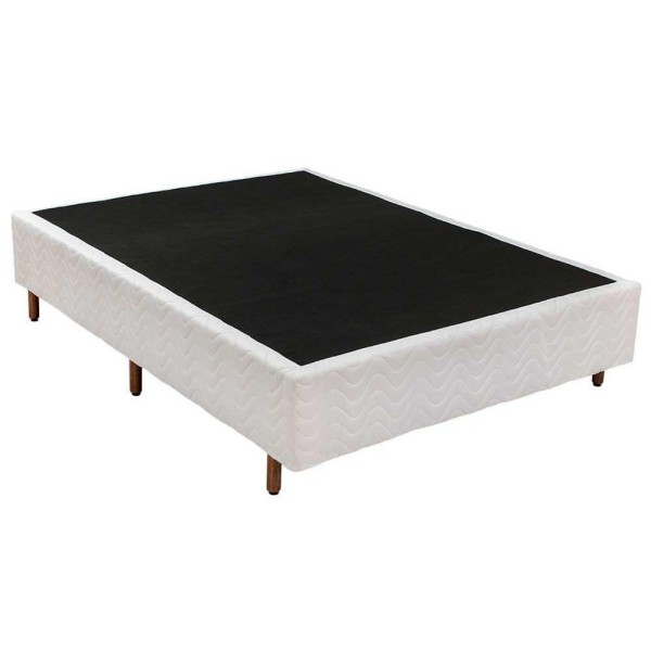 Encontraproduto.com.br - Cama Box Casal: Colchão Molas Ensacadas Paropas Masterpocket Blue + Base Crc Rústico White(138X188)