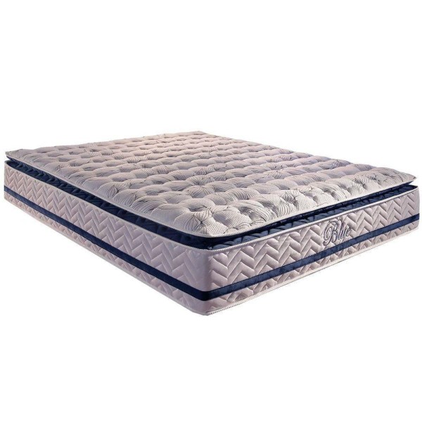 Encontraproduto.com.br - Cama Box Casal: Colchão Molas Ensacadas Paropas Masterpocket Blue + Base Crc Rústico White(138X188)