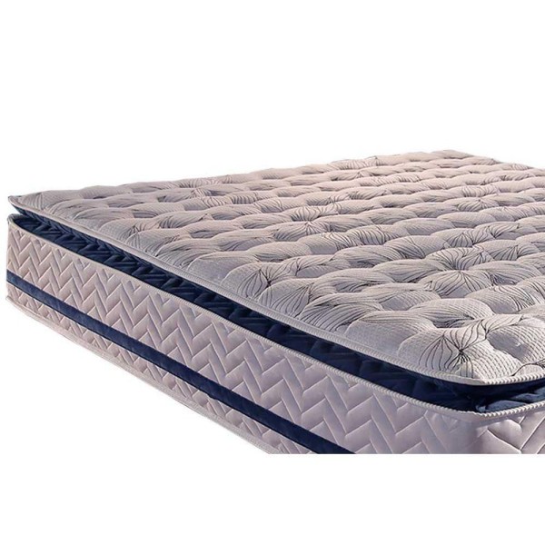 Encontraproduto.com.br - Cama Box Casal: Colchão Molas Ensacadas Paropas Masterpocket Blue + Base Crc Rústico White(138X188)