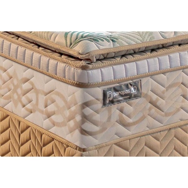 Encontraproduto.com.br - Colchão Eco Bamboo King Mola Ensacada E Pillow 203 X 193 X 36 Paropas
