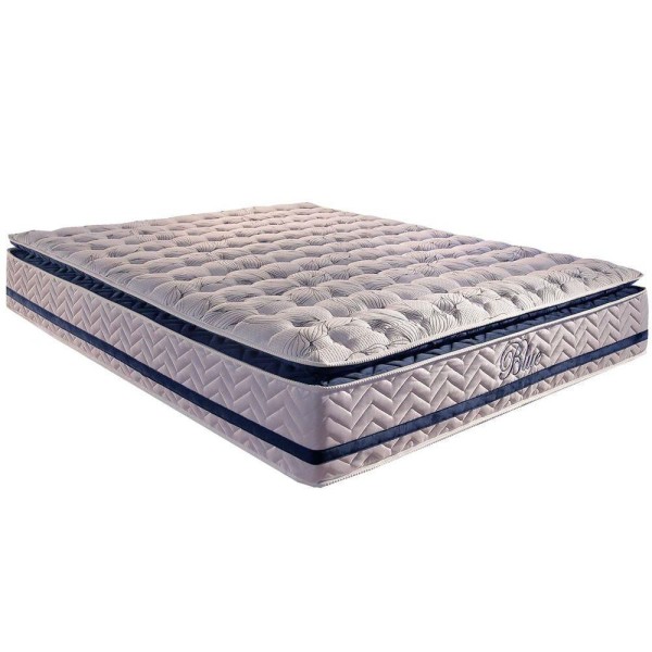 Colchão King Molas Ensacadas Visco Gel   MasterPocket Blue Pillow Top (193x203x32) - Paropas