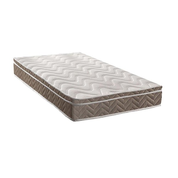 Encontraproduto.com.br - Colchão Solteiro D33 - Ep - Anatômico Confort Ultra Firme Euro Pillow Brown (88x188x25) - Paropas