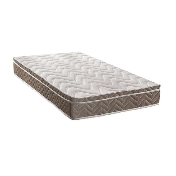 Encontraproduto.com.br - Colchão Solteiro D33 - Ep - Anatômico Confort Ultra Firme Euro Pillow Brown (88x188x25) - Paropas