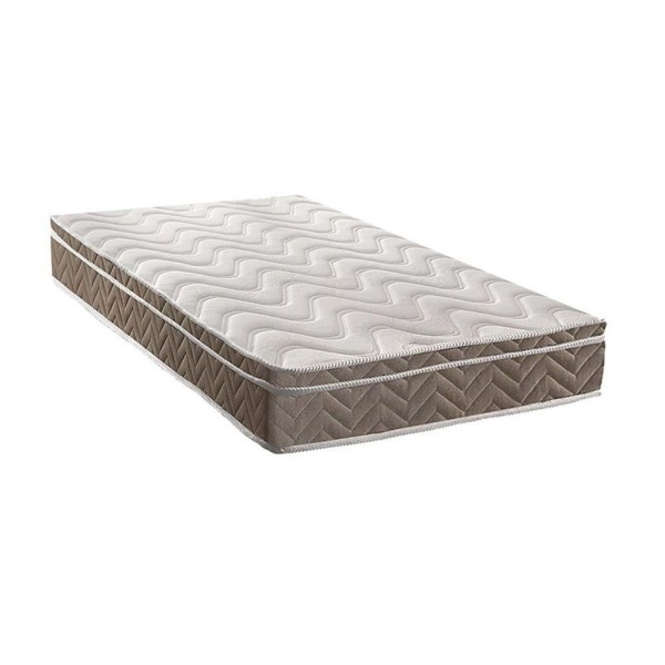 Encontraproduto.com.br - Colchão Solteiro D33 - Ep - Anatômico Confort Ultra Firme Euro Pillow Brown (88x188x25) - Paropas