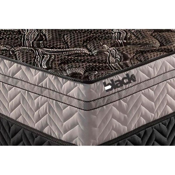 Encontraproduto.com.br - Colchão Solteiro Molas Extrapedic Black Euro Pillow (88x188x28) - Paropas
