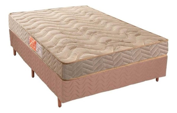 Encontraproduto.com.br - Cama Box Casal: Colchão Espuma D33 Paropas Pasquale + Base CRC Suede Clean(138x188)