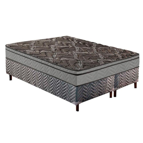 Encontraproduto.com.br - Conjunto Box Queen: Colchão Espuma Paropas D28/ep Confort Fi