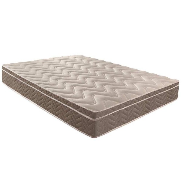 Encontraproduto.com.br - Cama Box Baú Solteiro: Colchão Espuma D33 Paropas - Ep Confort Ultra Firme + Base Crc Suede Brown(88x188)