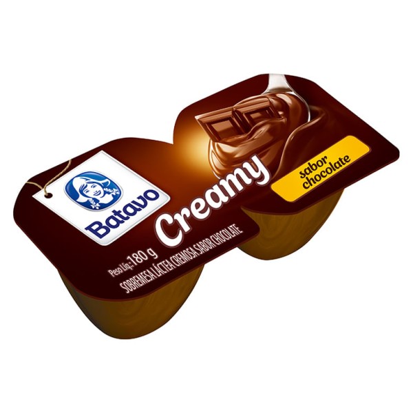Encontraproduto.com.br - Sobremesa BATAVO Creamy Chocolate 180g