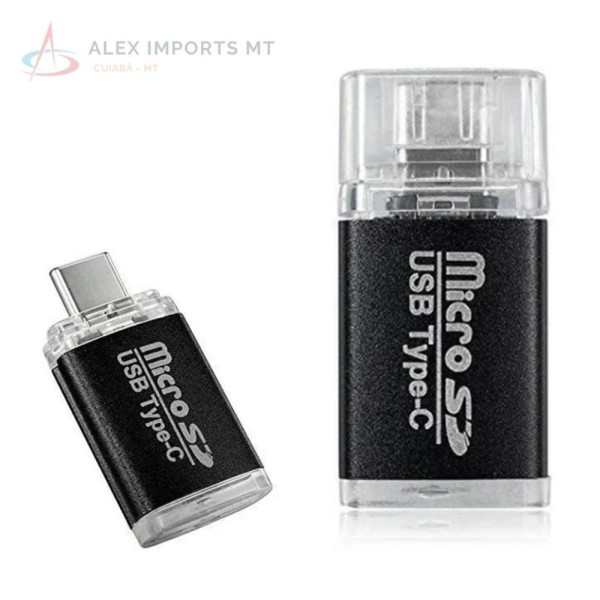 Encontraproduto.com.br - Leitor De Cartão Micro Sd Para Tipo C Otg Adaptador Leito