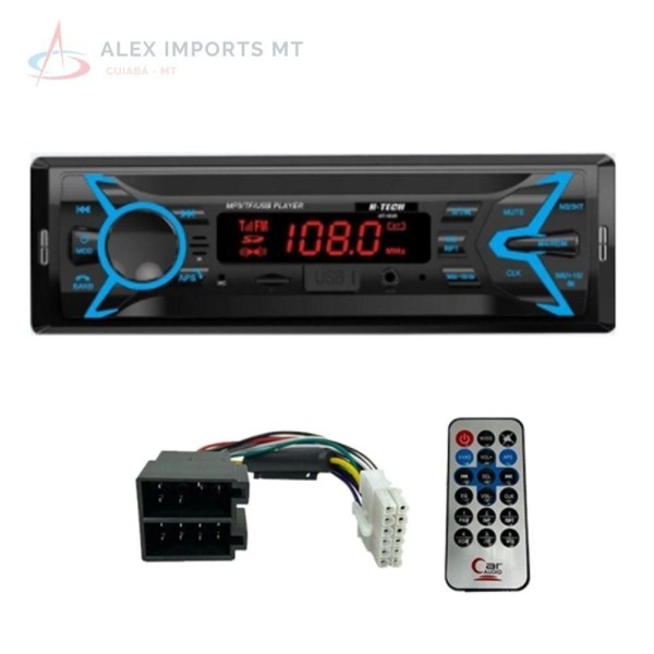 Encontraproduto.com.br - Rádio Automotivo H-Tech Bluetooth Usb Controle Remoto