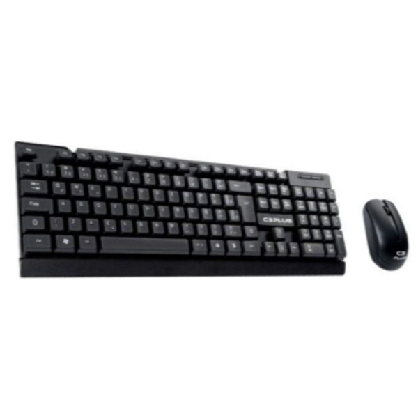 Encontraproduto.com.br - Kit Teclado + Mouse Sem Fio 1000dpi C3tech